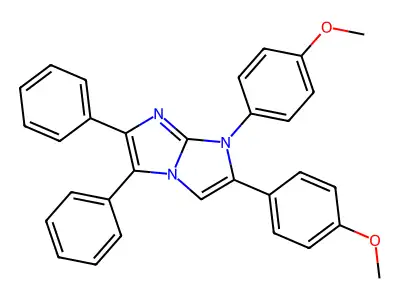 1,2-Bis(4-methoxyphenyl)-5,6-diphenylimidazo[1,2-a]imidazole structure