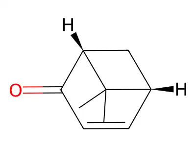 Bicyclo(3.1.1)hept-3-en-2-one, 6,6-dimethyl- structure
