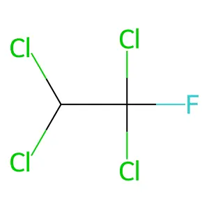 1,1,2,2-Tetrachloro-1-fluoroethane structure