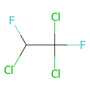 1,1,2-Trichloro-1,2-difluoroethane structure