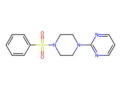 2-[4-(Benzenesulfonyl)piperazin-1-yl]pyrimidine structure