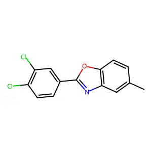 2-(3,4-Dichlorophenyl)-5-methyl-1,3-benzoxazole structure