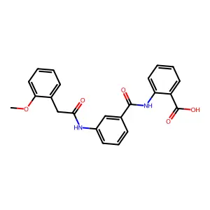 2-(3-(2-(2-Methoxyphenyl)acetamido)benzamido)benzoic acid structure