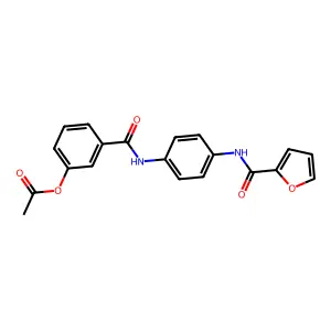 3-{[4-(2-Furoylamino)anilino]carbonyl}phenyl acetate structure