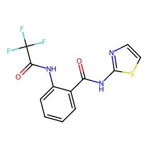 N-(1,3-thiazol-2-yl)-2-[(trifluoroacetyl)amino]benzamide structure