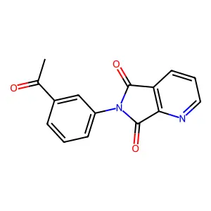 6-(3-acetylphenyl)-5H-pyrrolo[3,4-b]pyridine-5,7(6H)-dione structure