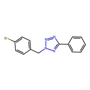 2-[(4-Bromophenyl)methyl]-5-phenyltetrazole structure