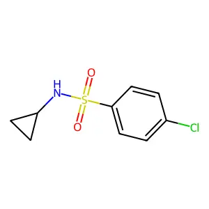 4-chloro-N-cyclopropylbenzenesulfonamide structure