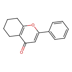 2-phenyl-5,6,7,8-tetrahydro-4H-chromen-4-one structure