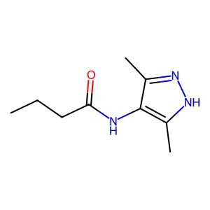 N-(3,5-二甲基-1H-吡唑-4-基)丁酰胺 structure