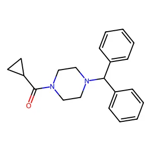 1-Benzhydryl-4-(cyclopropylcarbonyl)piperazine structure