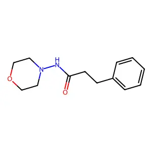 N-morpholin-4-yl-3-phenylpropanamide structure
