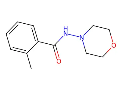 2-methyl-N-(4-morpholinyl)benzamide structure