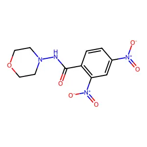 N-morpholin-4-yl-2,4-dinitrobenzamide structure