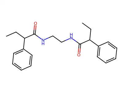 2-phenyl-N-[2-(2-phenylbutanamido)ethyl]butanamide structure