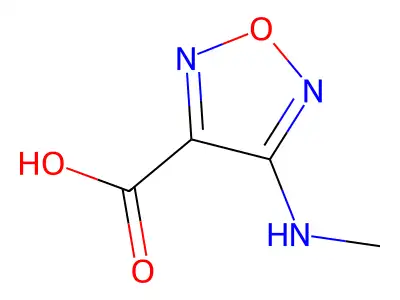 4-(Methylamino)-1,2,5-oxadiazole-3-carboxylic acid structure