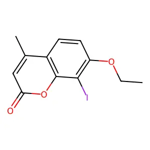 7-Ethoxy-8-iodo-4-methylchromen-2-one structure