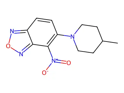 5-(4-Methylpiperidin-1-yl)-4-nitro-2,1,3-benzoxadiazole structure