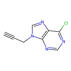 6-chloro-9-(prop-2-yn-1-yl)-9H-purine structure