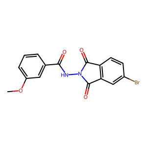 N-(5-bromo-1,3-dioxoisoindol-2-yl)-3-methoxybenzamide structure