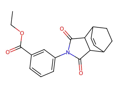 ethyl 3-(1,3-dioxo-1,3,3a,4,7,7a-hexahydro-2H-4,7-ethanoisoindol-2-yl)benzoate structure