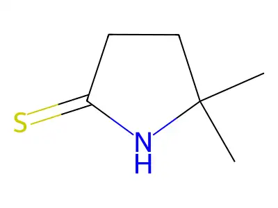 5,5-Dimethylpyrrolidine-2-thione structure