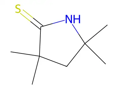 3,3,5,5-Tetramethyl-2-pyrrolidinethione structure