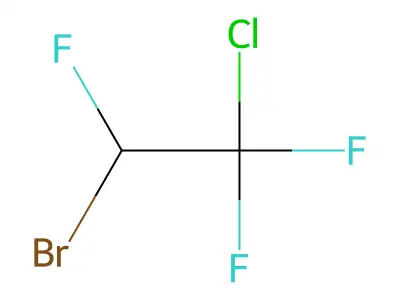 2-Bromo-1-chloro-1,1,2-trifluoroethane structure