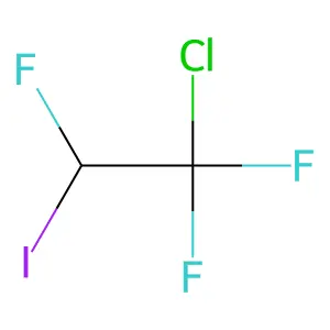 1-Chloro-1,1,2-trifluoro-2-iodoethane structure