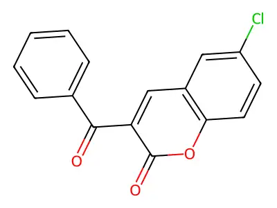 3-benzoyl-6-chloro-2H-chromen-2-one structure