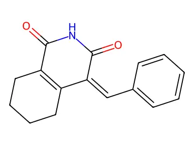 4-Benzylidene-5,6,7,8-tetrahydroisoquinoline-1,3-dione structure