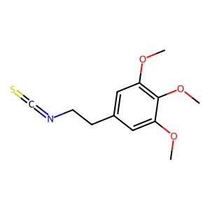 beta-(3,4,5-Trimethoxyphenyl)ethylisothiocyanate structure