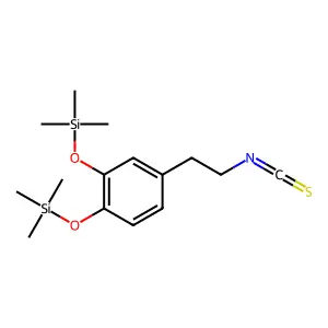 Silane, [[4-(2-isothiocyanatoethyl)-1,2-phenylene]bis(oxy)]bis[trimethyl- structure
