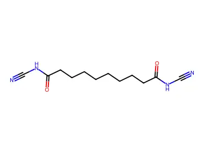 N,N'-Dicyanosebacamide structure
