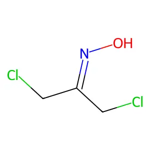 N-(1,3-dichloropropan-2-ylidene)hydroxylamine structure