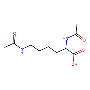 2,6-二乙酰氨基己酸 structure