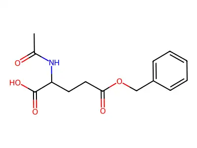 5-(Benzyloxy)-2-acetamido-5-oxopentanoic acid structure