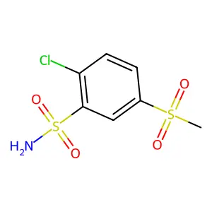 2-Chloro-5-methylsulfonylbenzenesulfonamide structure