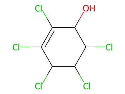 2,3,4,5,6-Pentachloro-2-cyclohexen-1-ol structure
