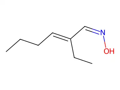 Hexenal, 2-ethyl-, oxime structure