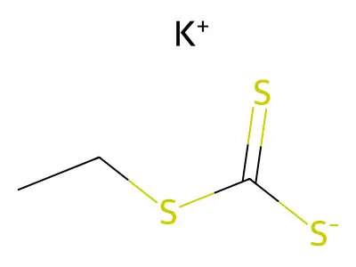 Potassium ethyl trithiocarbonate structure
