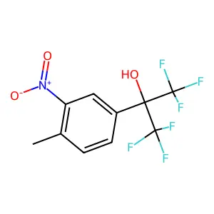 1,1,1,3,3,3-Hexafluoro-2-(4-methyl-3-nitrophenyl)-2-propanol structure