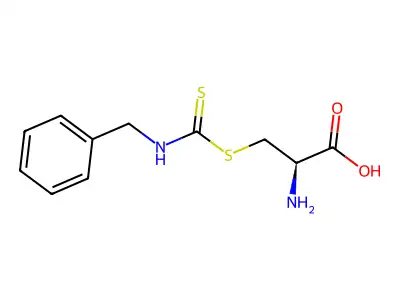 2-Amino-3-(benzylcarbamothioylsulfanyl)propanoic acid structure