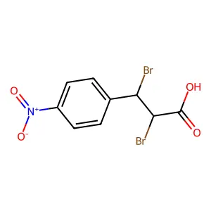 2,3-Dibromo-3-(4-nitrophenyl)propanoic acid structure