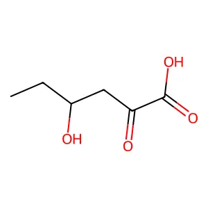 4-Hydroxy-2-oxohexanoic acid structure