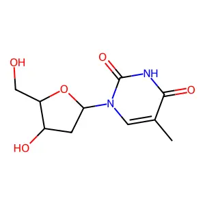 1-(2-(5-~14~C)Deoxypentofuranosyl)-4-hydroxy-5-methylpyrimidin-2(1H)-one structure
