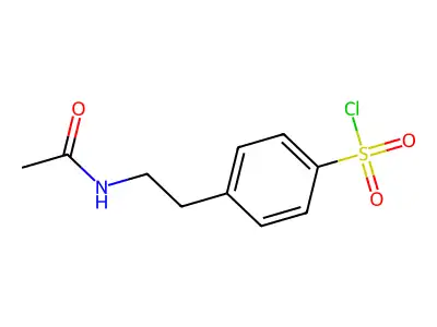 p-(2-Acetamidoethyl)benzenesulphonyl chloride structure