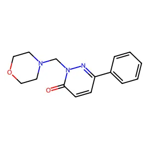 2-(morpholin-4-ylmethyl)-6-phenylpyridazin-3(2H)-one structure