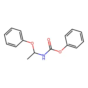 phenyl N-(1-phenoxyethyl)carbamate structure