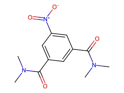 1-N,1-N,3-N,3-N-tetramethyl-5-nitrobenzene-1,3-dicarboxamide structure